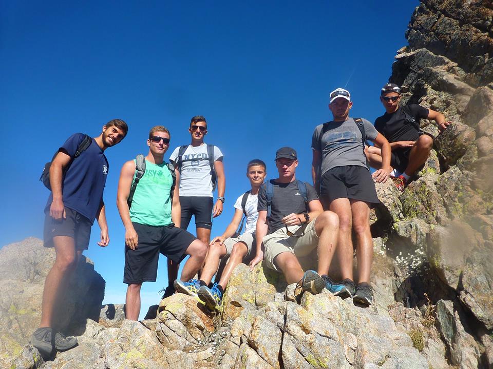 Une partie de la promotion pendant l'été 2016 sur le GR20