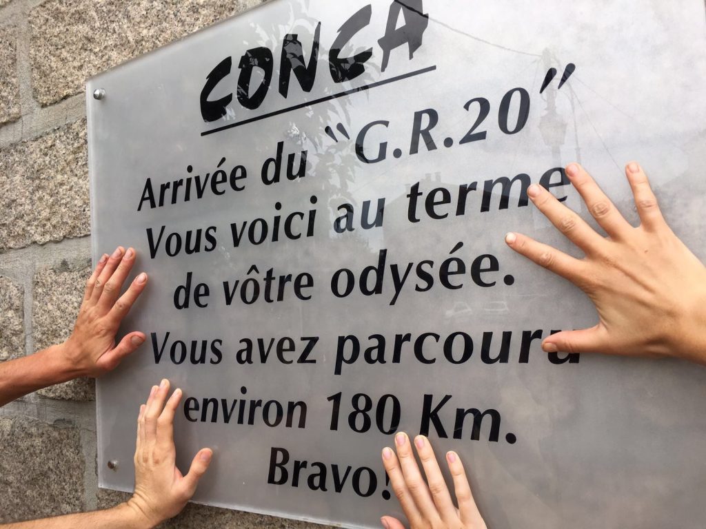 Arrivée à Conca du GR20