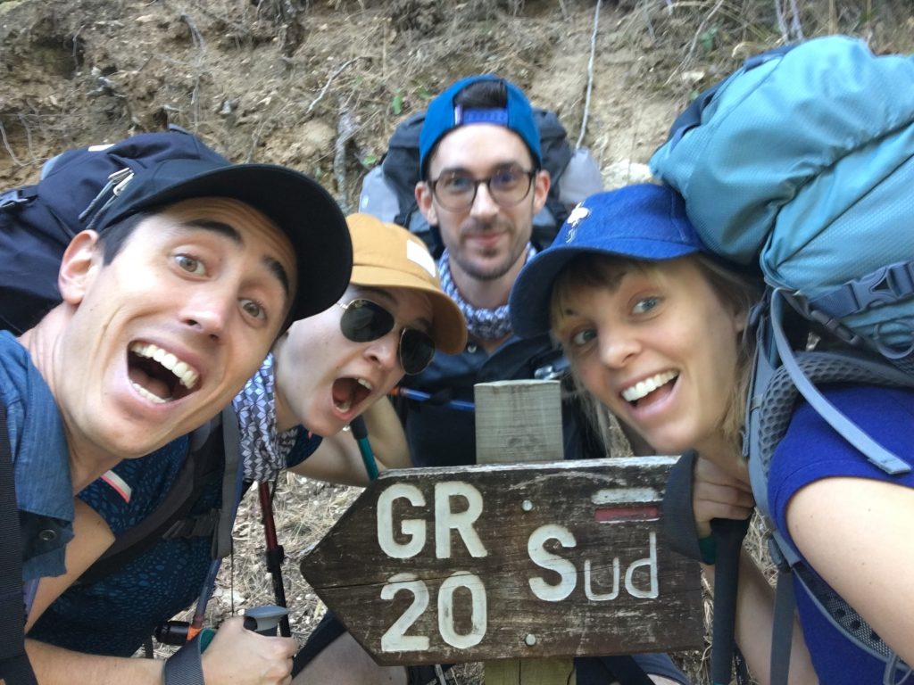 Le GR20 sud entre amis
