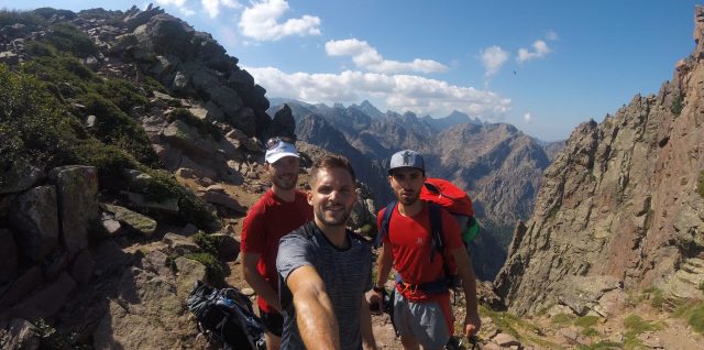 selfie gr20 florent amis