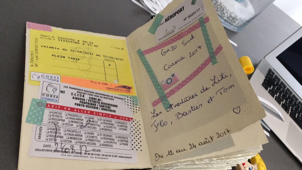 Un petit carnet pour raconter les moments forts