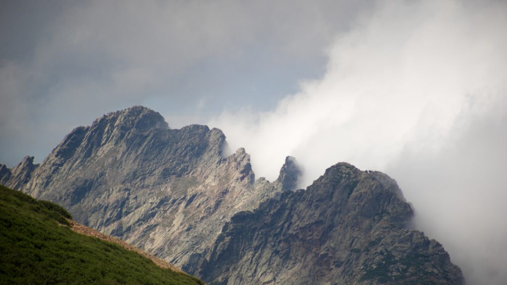 Cloud and mountains - Corsica