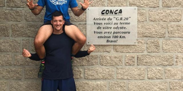 Arrivée à Conca - Jérémy et Mathieu