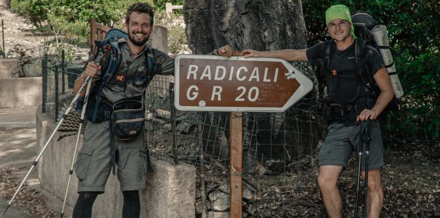 Titouan et Lucas sur le GR20