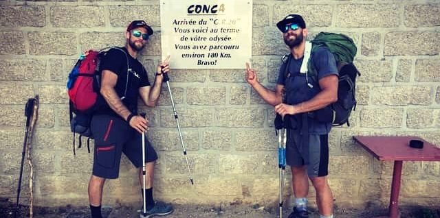 Ben et Micka - arrivée GR20 - Conca
