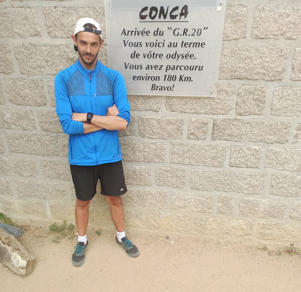 Sébastien - arrivée du GR20 à Conca